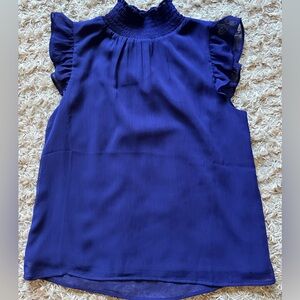 Banana Republic blue sleeveless blouse, women XS